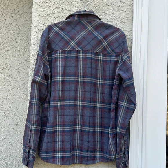 KAVU Men's Button up Casual Flannel Shirt Size L - Picture 4 of 7